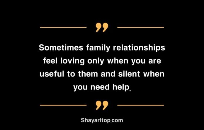 Family Matlabi Rishte Quotes